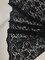 1 Yard Black Vintage Corded Lace Fabric for Dresses Gowns Diy Sewing Crafts 52/54” Width